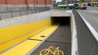 Ab sofort befahrbar – Neuer Velotunnel am Bahnhof St. Gallen bietet mehr Sicherheit