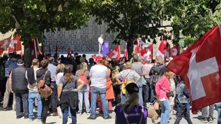 Kundgebungen in Luzern – Demonstration von «Mass-Voll» und Gegendemonstration in Luzern