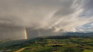 Wettervideo der Woche – Wenn der Himmel malt: doppelter Regenbogen