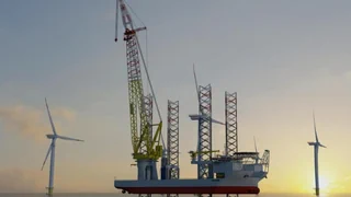 Höher als der Eiffelturm – Rekordschiff soll grössten Windpark auf dem Meer bauen