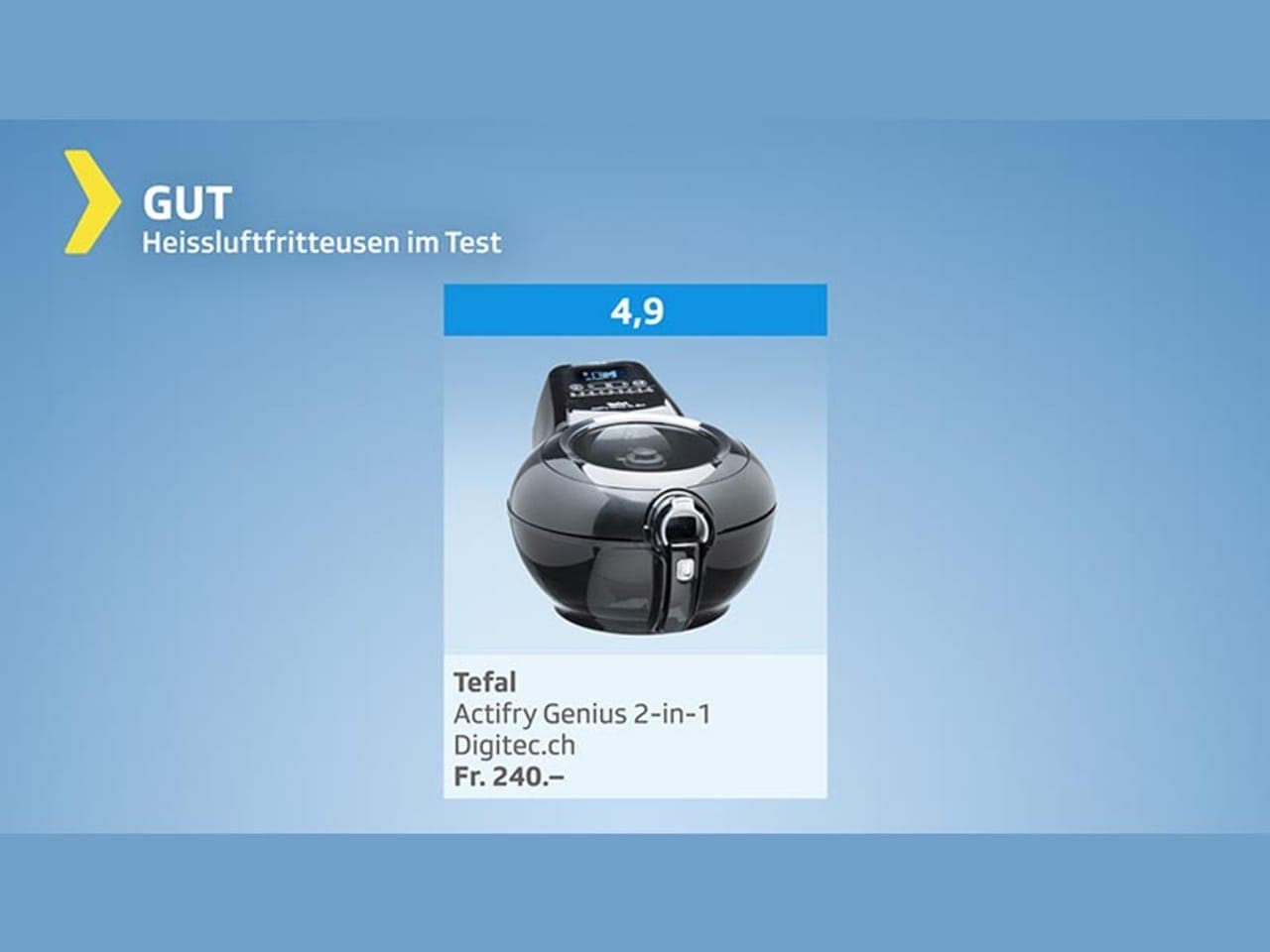 Airfryer im Test HeissluftFritteusen Nur eine überzeugt