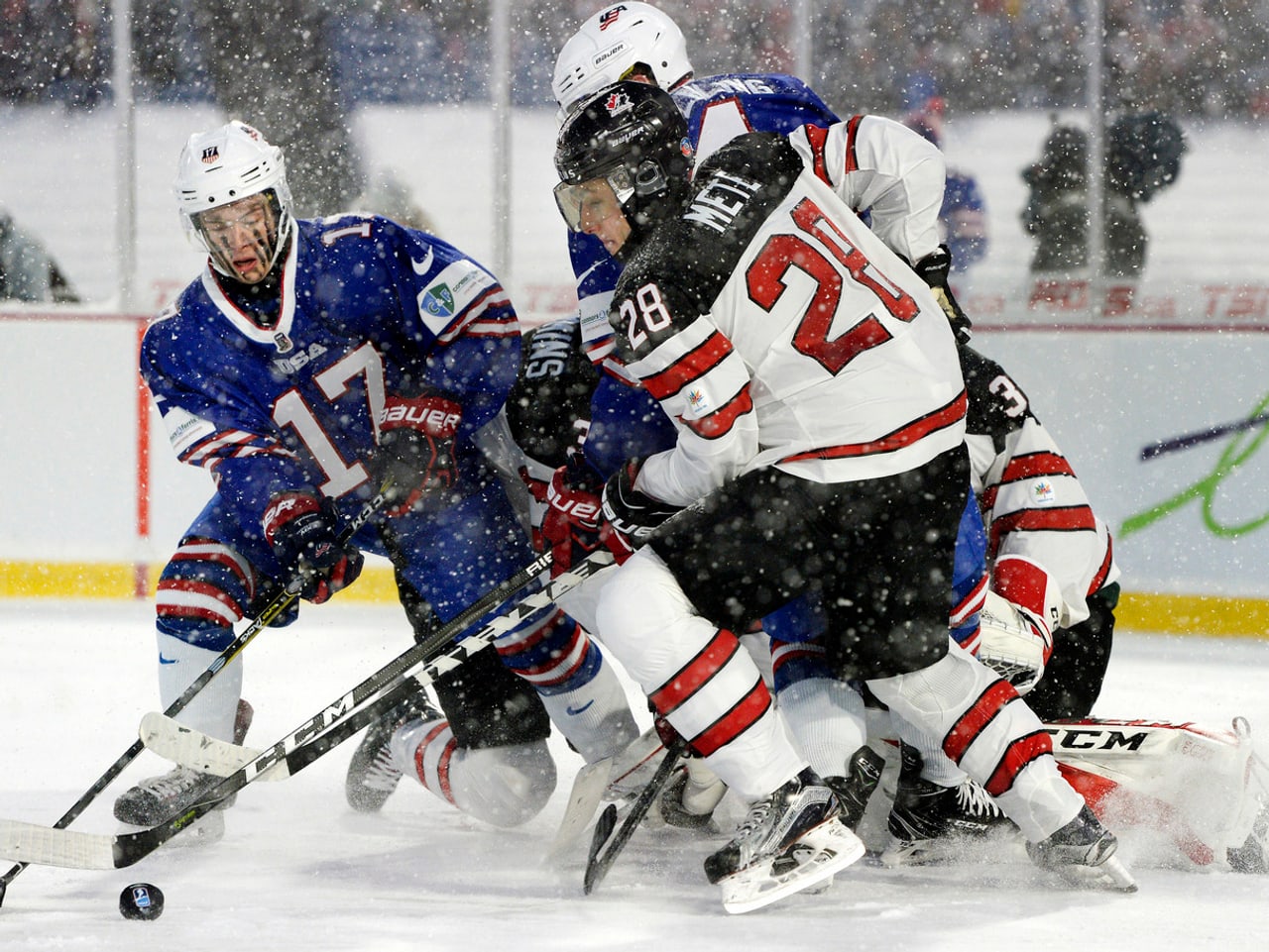 Eishockey USA gewinnt OutdoorSpektakel an der U20WM Sport SRF