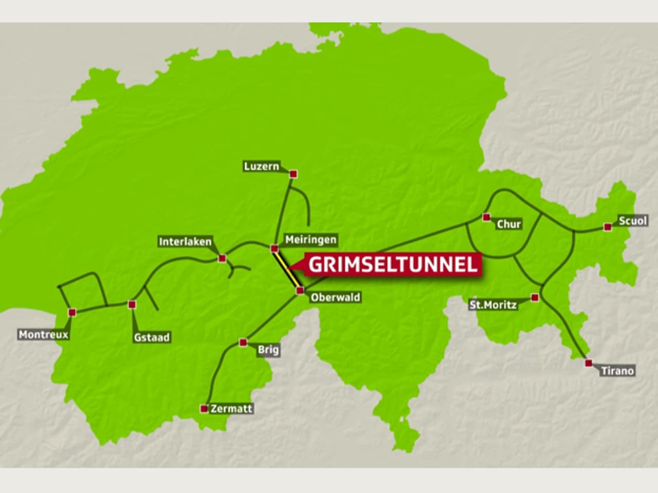 Bern Freiburg Wallis - Neuer Grimsel-Tunnel zwischen Berner Oberland ...