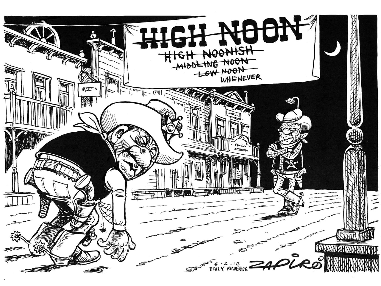 Noon on me. In Noon at Noon.