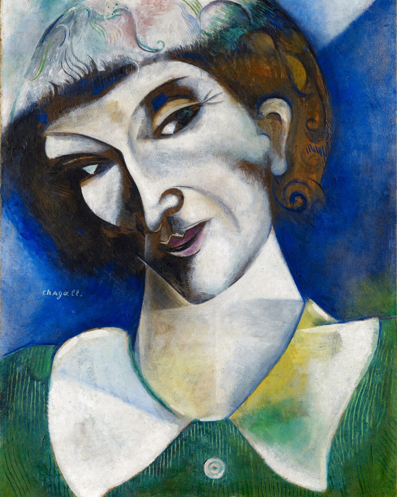 Шагал направление. Марка Захаровича Шагала картины. Шагал автопортрет 1914.