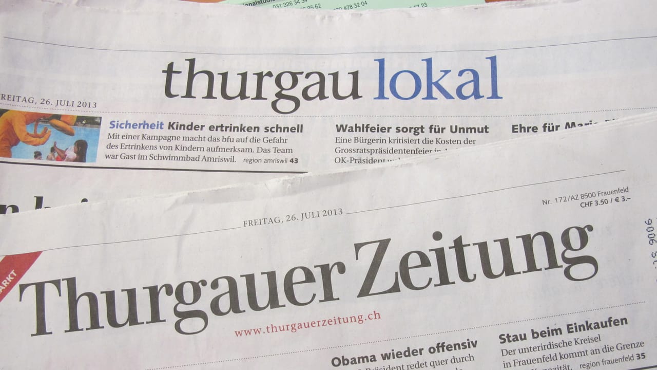 Ostschweiz - «Thurgauer Zeitung» streicht Stellen und schliesst Büro ...