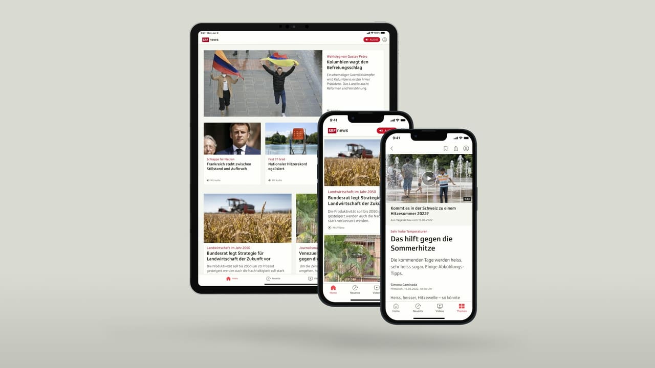 Website und Apps - SRF Apps - Home - SRF
