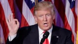 Präsident Trump: Schwerer Stand für demokratische Werte (Artikel enthält Audio)