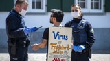 Polizei löst in Basel Kundgebung gegen Corona-Massnahmen auf (Artikel enthält Audio)