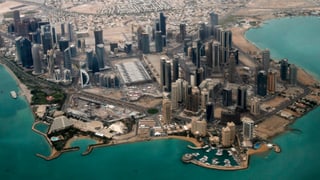 Luftaufnahme von Katar.