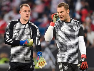 Marc-Andre ter Stegen (links) und Manuel Neuer. Marc-Andre ter Stegen (links) und Manuel Neuer.