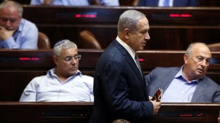 Israels Premier Benjamin Netanyahu im Parlament