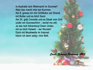 Tannenbaum am Strand.