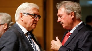 Asselborn im Gespräch mit dem deutschen Aussenminister Steinmeier