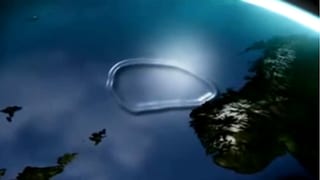 Animation einer kreisförmigen Welle vor Norwegen