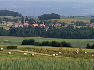 Blick auf das Dorf Vaux-sur-Morges.