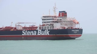 Die «Stena Impero» auf See.