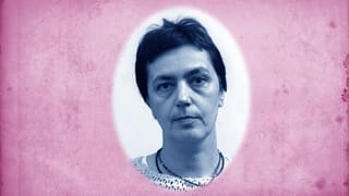 Ein Aufnahme von Schriftstellerin Libuše Moníková.