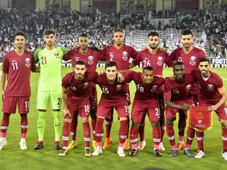 Die katarische Nationalmannschaft.