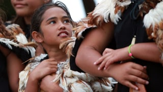 Maori-Mädchen Maori-Mädchen