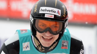 Skispringer Gregor Deschwanden am Weltcupspringen in Engelberg