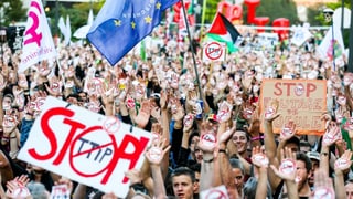 Proteste in Belgien gegen TTIP (Archivbild von September 2016