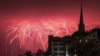 Feuerwerk in Zürich