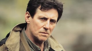 Gesicht eines Mannes in Grossformat (Gabriel Byrne)