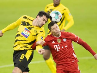 Kopfball-Duell Hummels vs. Lewandowski