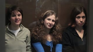 Die drei jungen Frauen von Pussy Riot