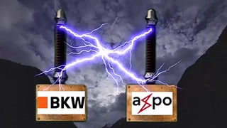 BKW, Axpo und Stromfunken.