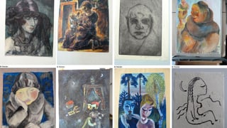 Acht Werke aus Gurlitts Kunstfund, bei denen begründeter Verdacht auf Raubkunst besteht.