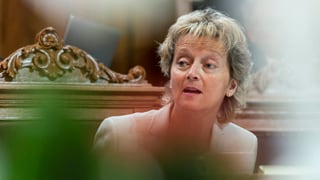 Die Finanzministerin bei einer Debatte im Ständerat.