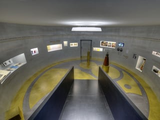 Runder Ausstellungsraum