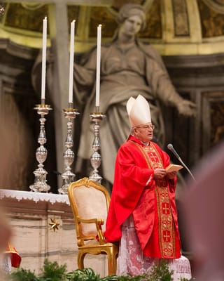 Kardinalsdekan Angelo Sodano während der Kardinalsmesse.