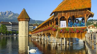 Fotomontage: Basler Schnitzelbänkler im Luzerner Asyl Fotomontage: Basler Schnitzelbänkler im Luzerner Asyl