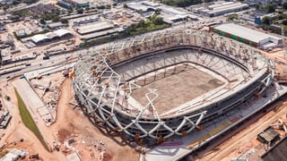 Panorama-Bild über Stadion in Manaus.