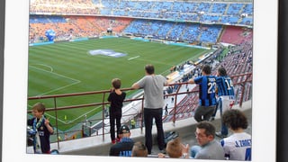 Jason und Mirco beim Fussballspiel.