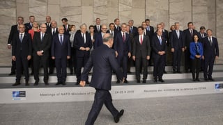 Nato-Verteidigungsminister in Brüssel. Nato-Verteidigungsminister in Brüssel.