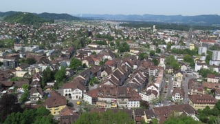 Blick auf Lenzburg