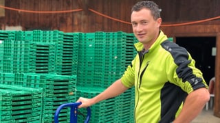 Markus Oettli auf seinem Hof in Amriswil. Markus Oettli auf seinem Hof in Amriswil.