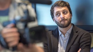 Der Personalverantwortliche Sebastian Gänger an einer Medienkonferenz Der Personalverantwortliche Sebastian Gänger an einer Medienkonferenz