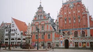 Historische Häuser in Riga.