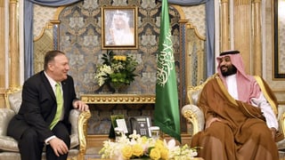 Mike Pompeo zu Besuch bei Mohammed bin Salman Mike Pompeo zu Besuch bei Mohammed bin Salman