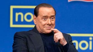 Porträt von Berlusconi.