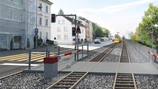 Spiesshöfli mit Doppelspur (Visualisierung) Spiesshöfli mit Doppelspur (Visualisierung)
