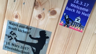Poster an einer Wand. Poster an einer Wand.