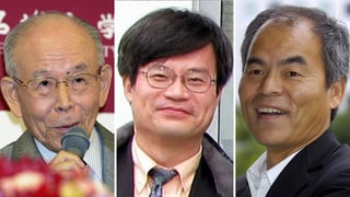 Die drei Nobelpreisträger in Physik