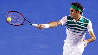 Roger Federer in Aktion