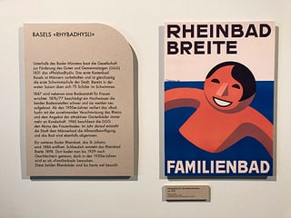 Plakat Rheinbad Breite